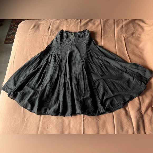 CP Shades Lily Cotton Silk Maxi Skirt - Picture 6 of 16